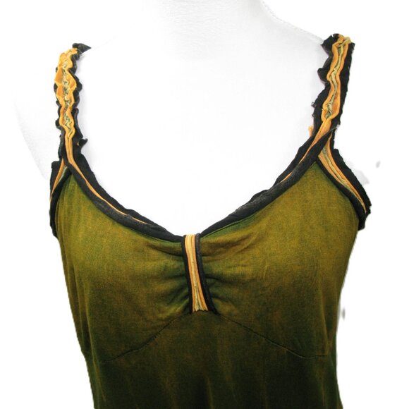 Rising International "Peace" Tie Dye Knit Tank Top Size Large - Picture 2 of 6